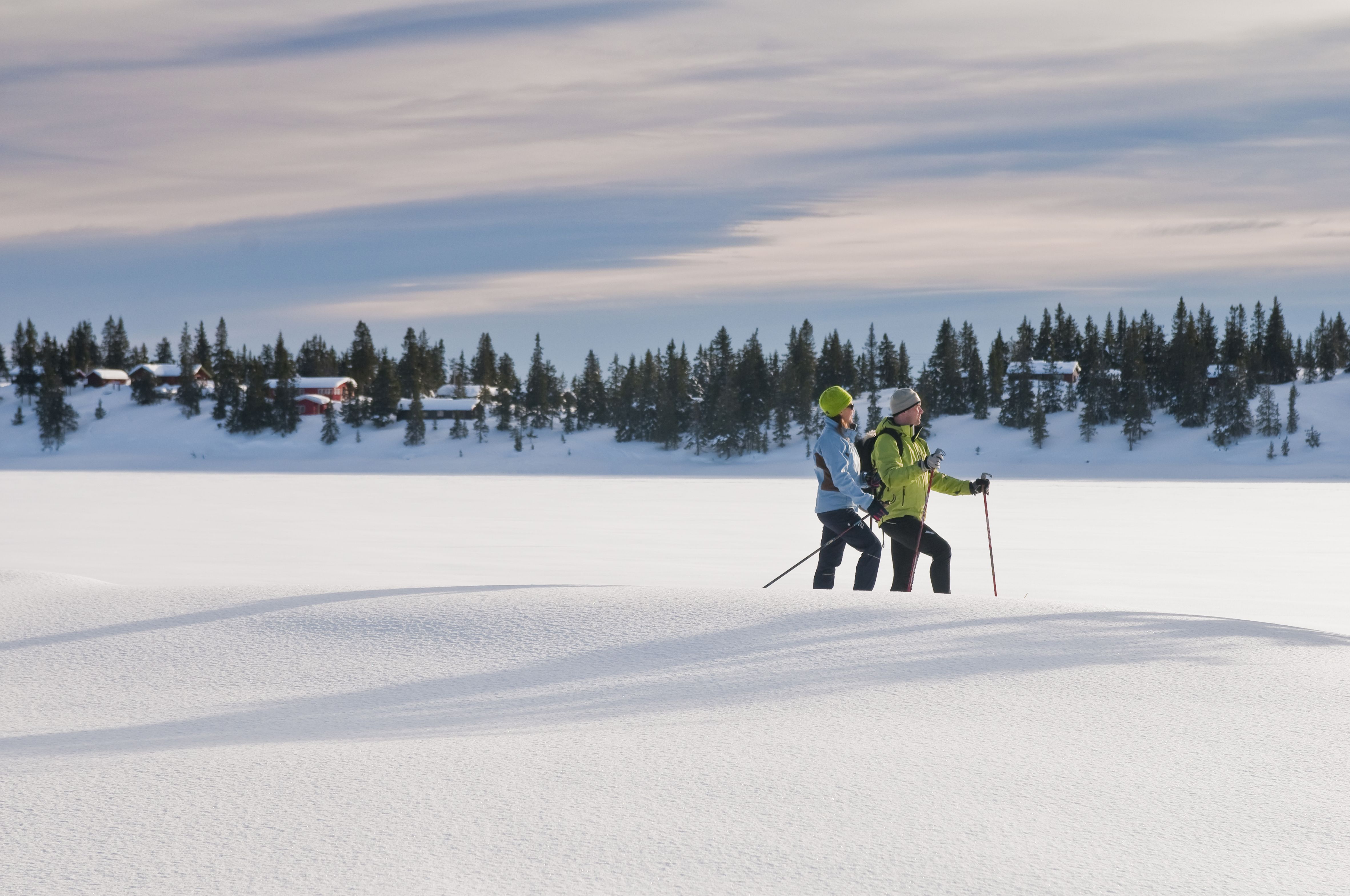 Par på skitur