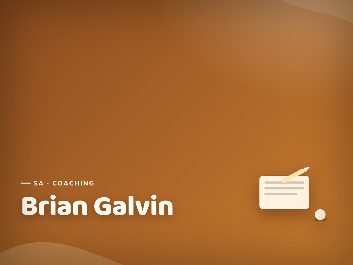 Golf Kids Australia branded tile for Brian Galvin - not a photograph