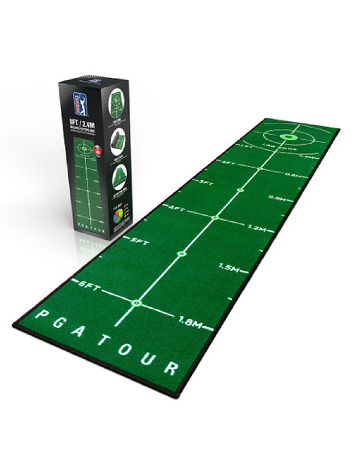 PGA Tour 8ft Putting Mat - Green