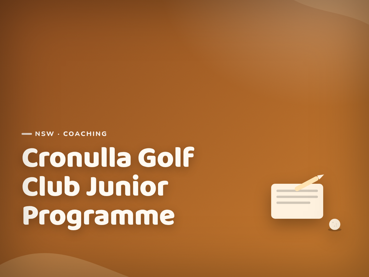 Golf Kids Australia branded tile for Cronulla Golf Club Junior Programme - not a photograph