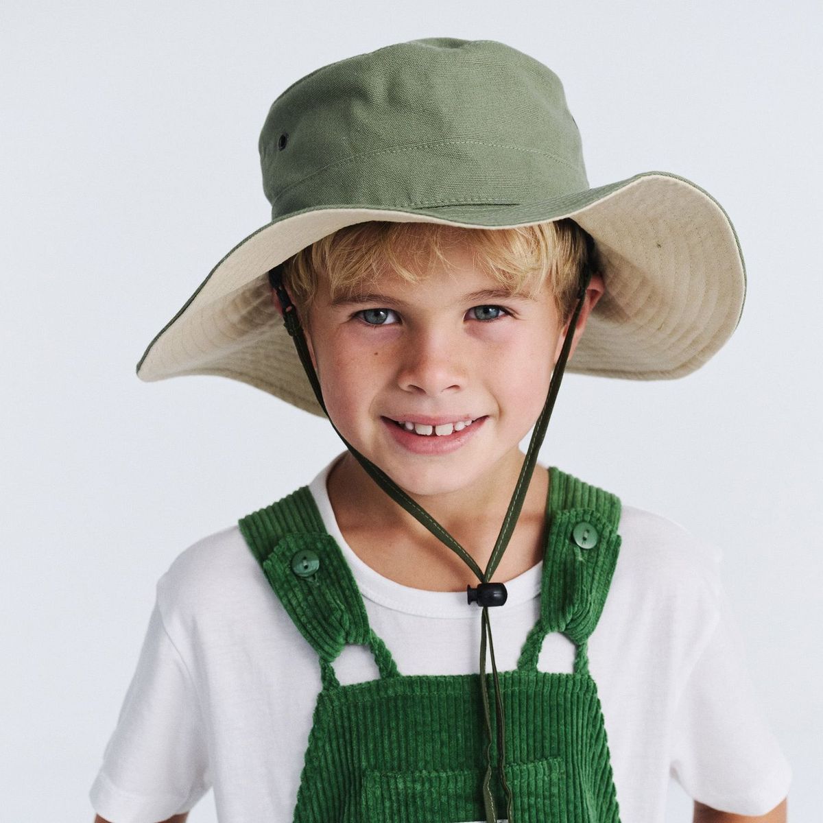 Cancer Council Symonds Kids Cricket Hat - Khaki/Beige