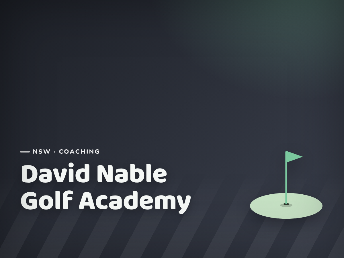 Golf Kids Australia branded tile for David Nable Golf Academy - not a photograph