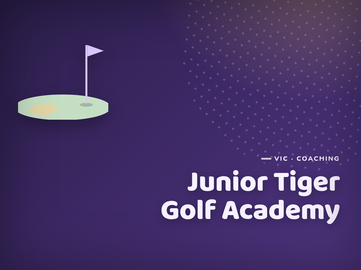 Golf Kids Australia branded tile for Junior Tiger Golf Academy - not a photograph