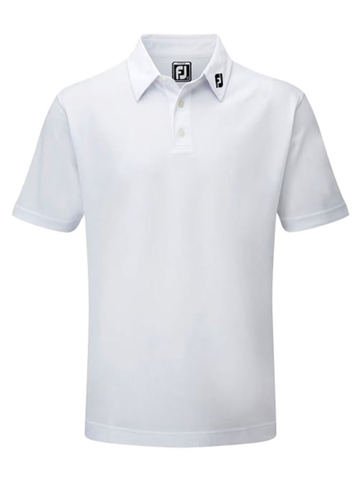 FootJoy Junior Boys Solid Pique Polo - White