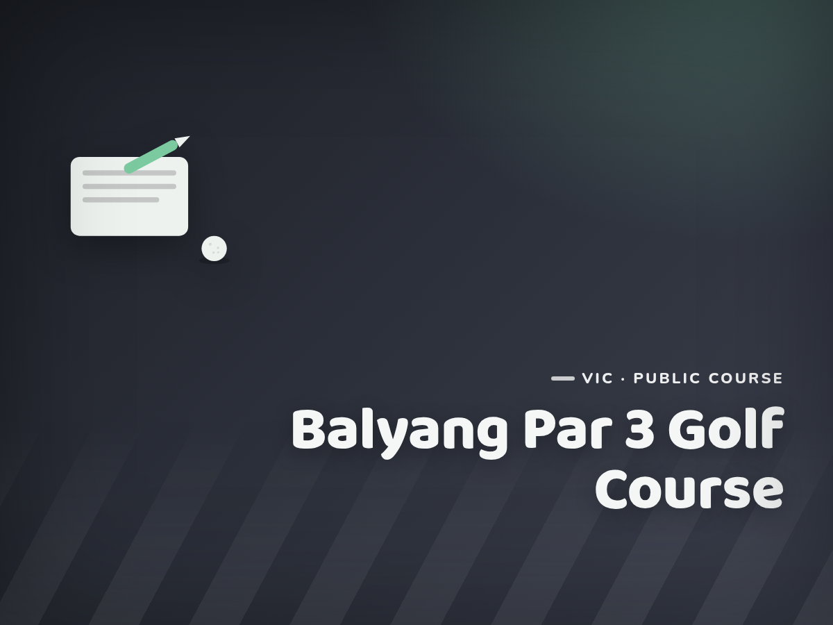 Balyang Par 3 Golf Course