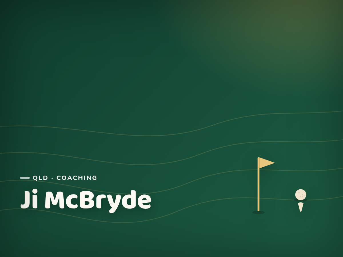 Golf Kids Australia branded tile for Ji McBryde - not a photograph