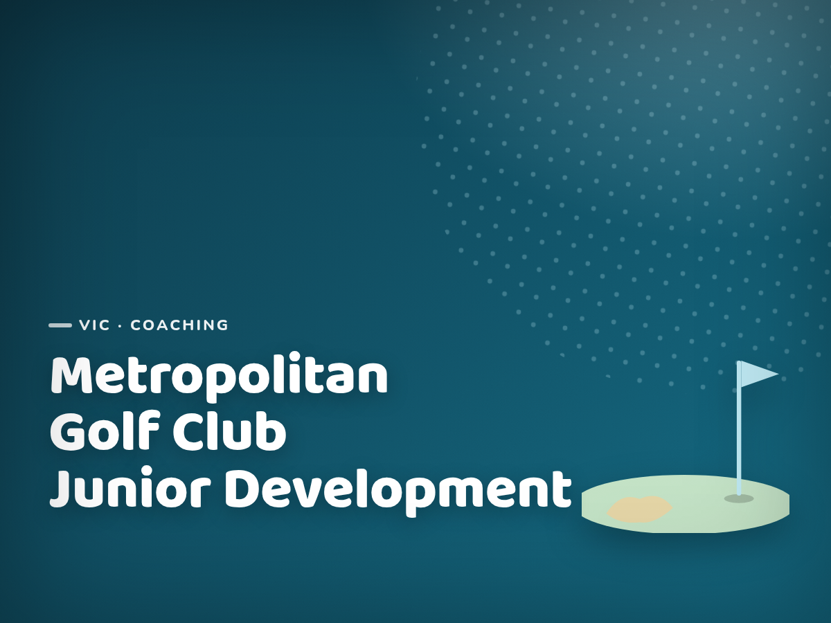 Golf Kids Australia branded tile for Metropolitan Golf Club Junior Development - not a photograph
