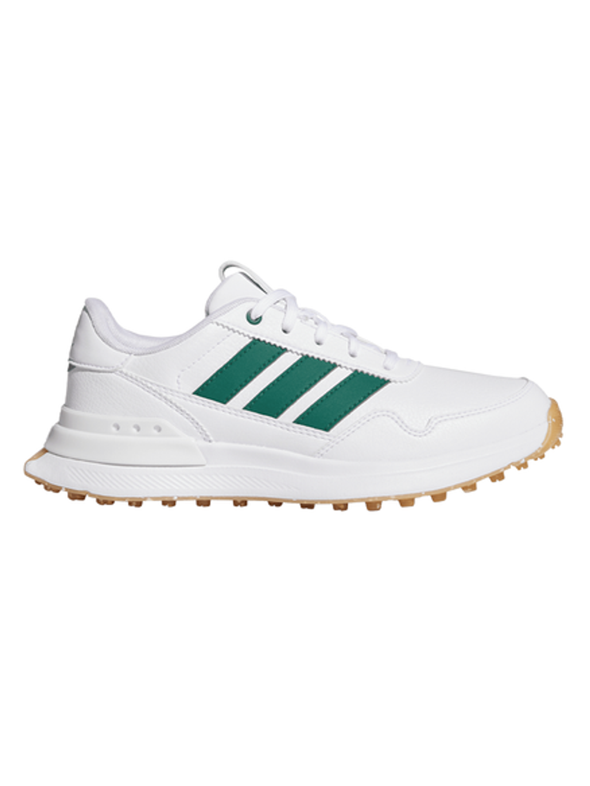 adidas Junior S2G 26 Spikeless Golf Shoes - Ftwr White/Collegiate Green