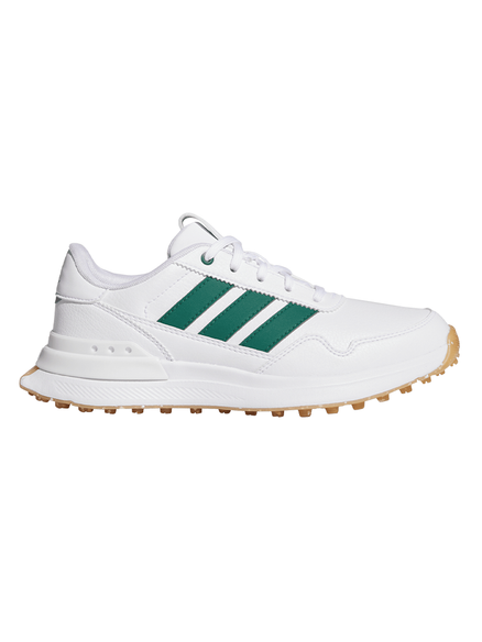 adidas Junior S2G 26 Spikeless Golf Shoes - Ftwr White/Collegiate Green