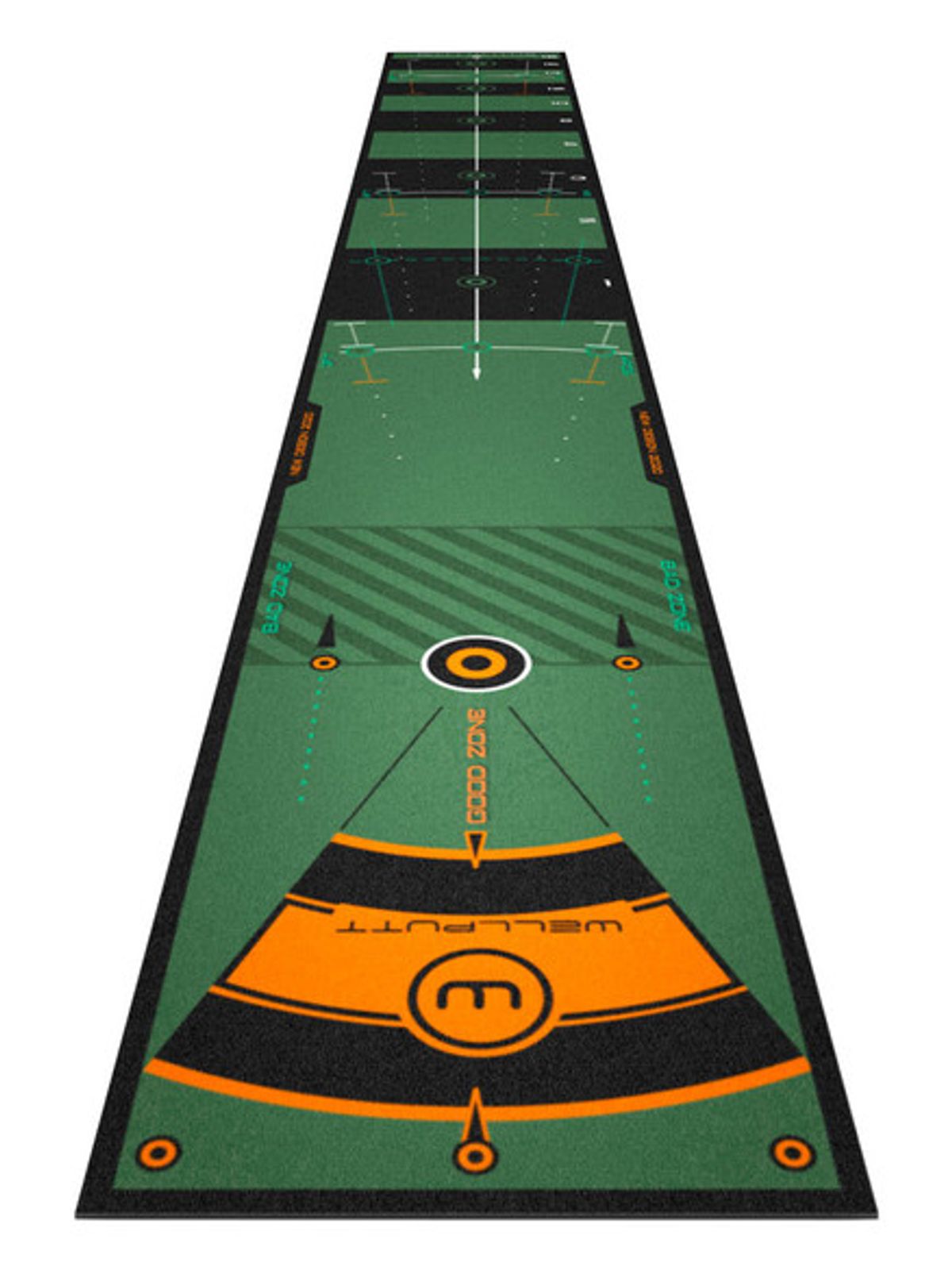 WellPutt 13ft Putting Mat - Green