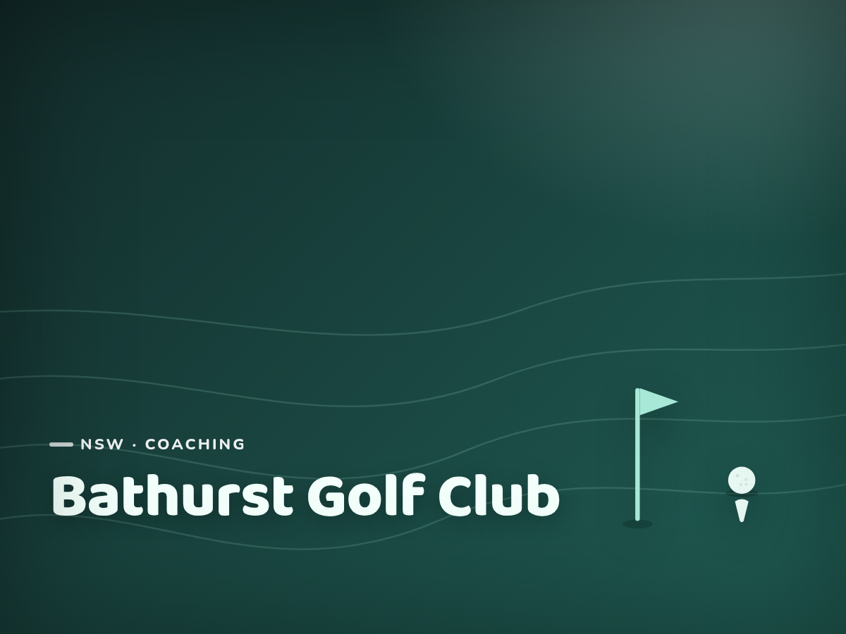 Bathurst Golf Club Junior Coaching