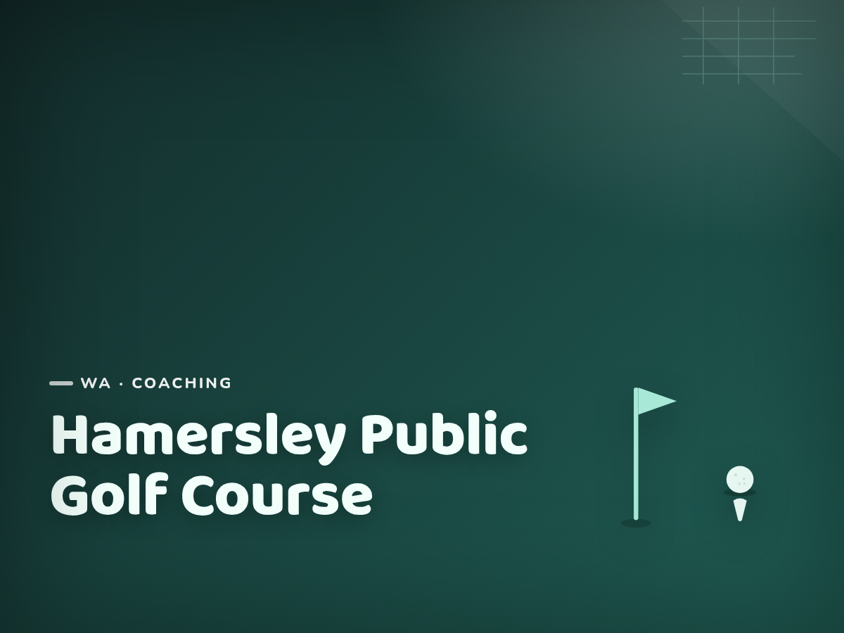 Hamersley Public Golf Course Junior Coaching
