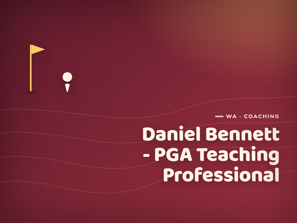Golf Kids Australia branded tile for Daniel Bennett - PGA Teaching Professional - not a photograph