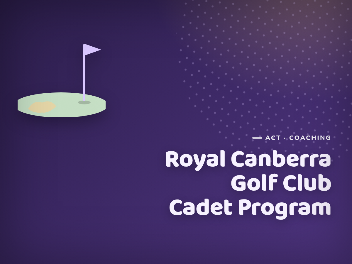 Golf Kids Australia branded tile for Royal Canberra Golf Club Cadet Program - not a photograph