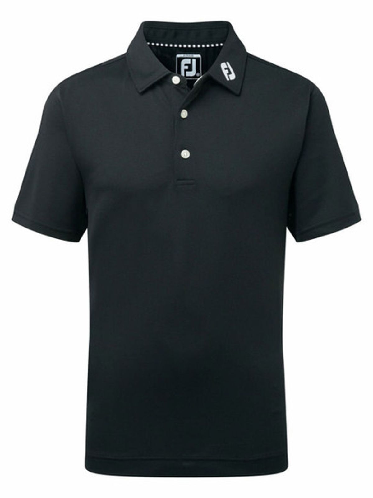 FootJoy Junior Boys Solid Pique Polo - Black