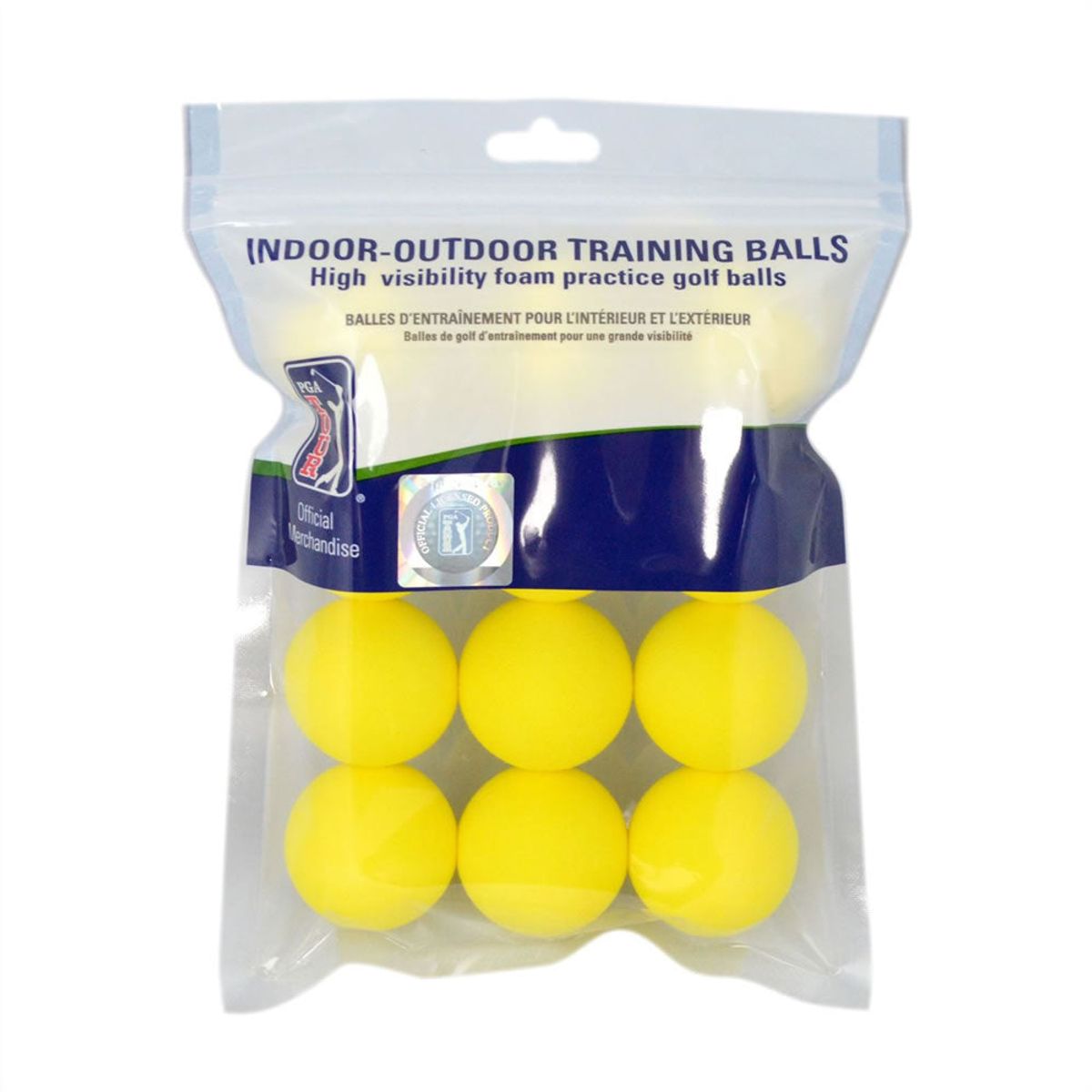 PGA Tour Foam Golf Balls - 12 Pack Yellow