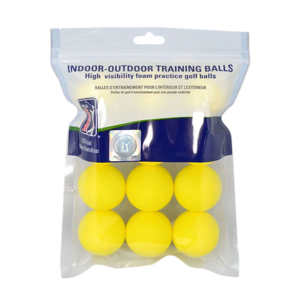PGA Tour Foam Golf Balls - 12 Pack Yellow