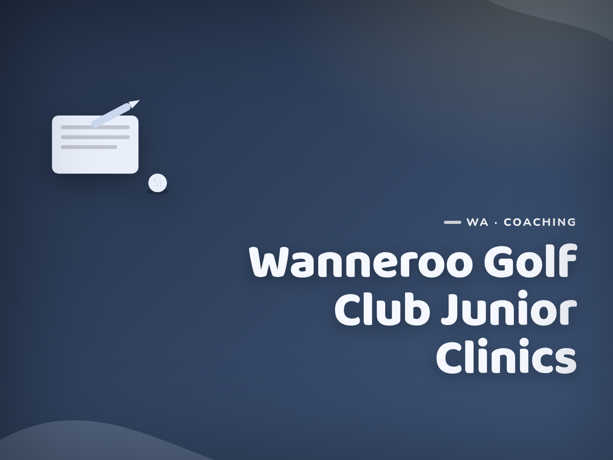 Golf Kids Australia branded tile for Wanneroo Golf Club Junior Clinics - not a photograph