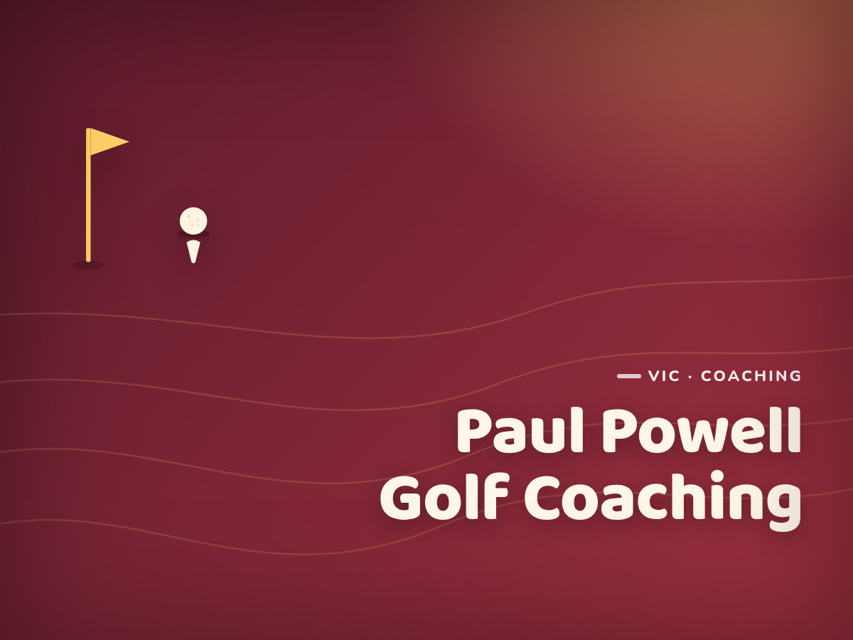 Golf Kids Australia branded tile for Paul Powell Golf Coaching - not a photograph