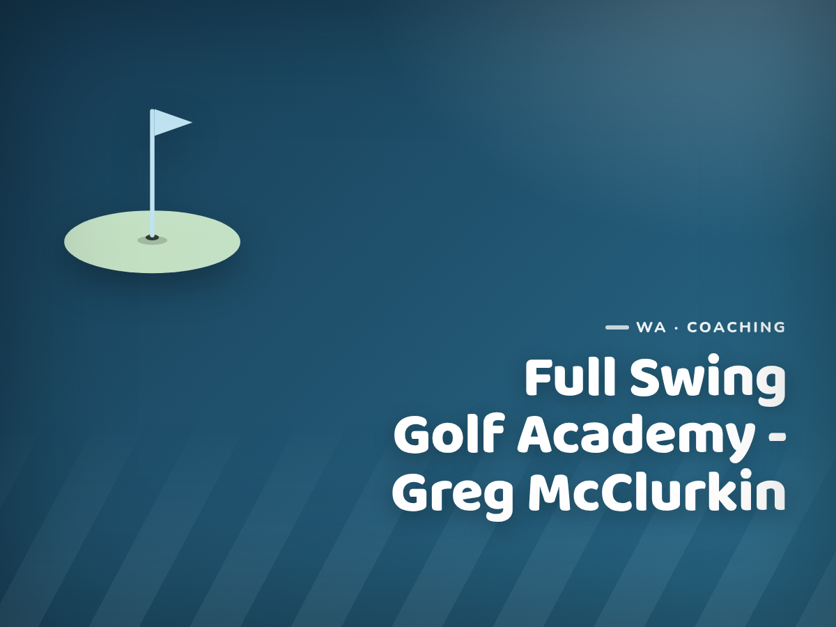Golf Kids Australia branded tile for Full Swing Golf Academy - Greg McClurkin - not a photograph