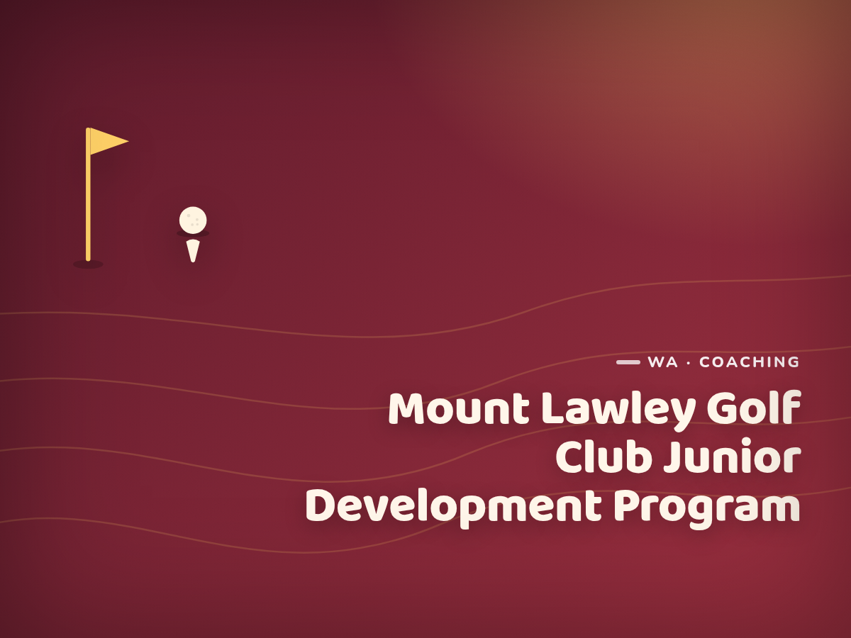 Golf Kids Australia branded tile for Mount Lawley Golf Club Junior Development Program - not a photograph