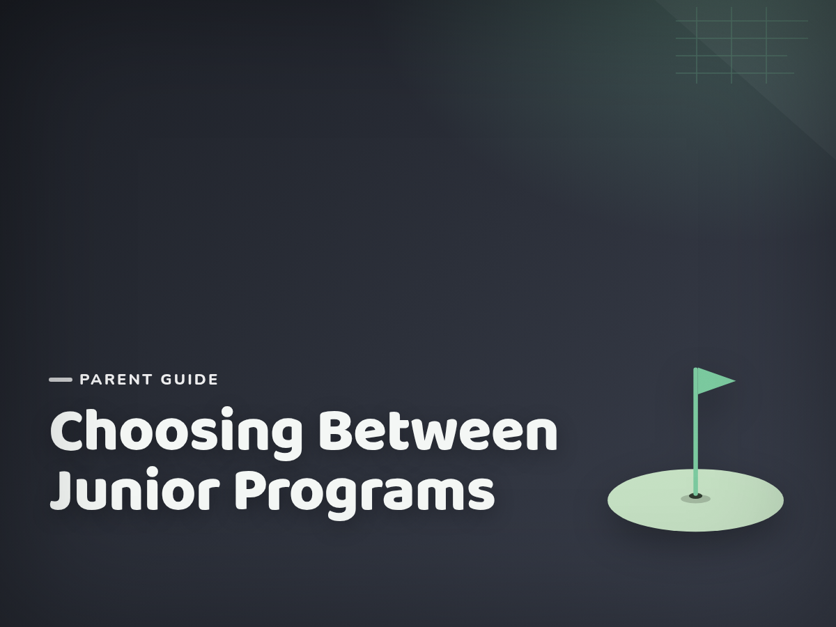 How to Choose Between Competing Junior Golf Programs