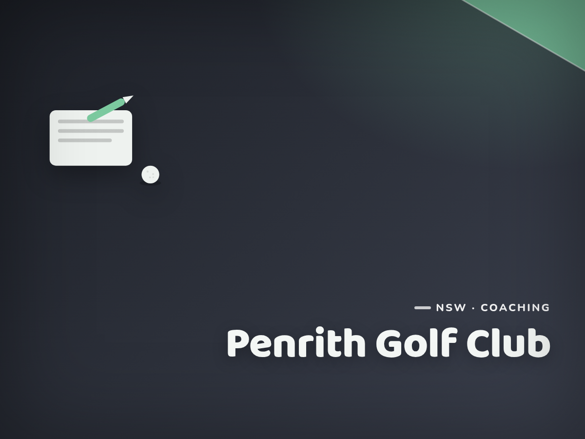 Penrith Golf Club Junior Coaching