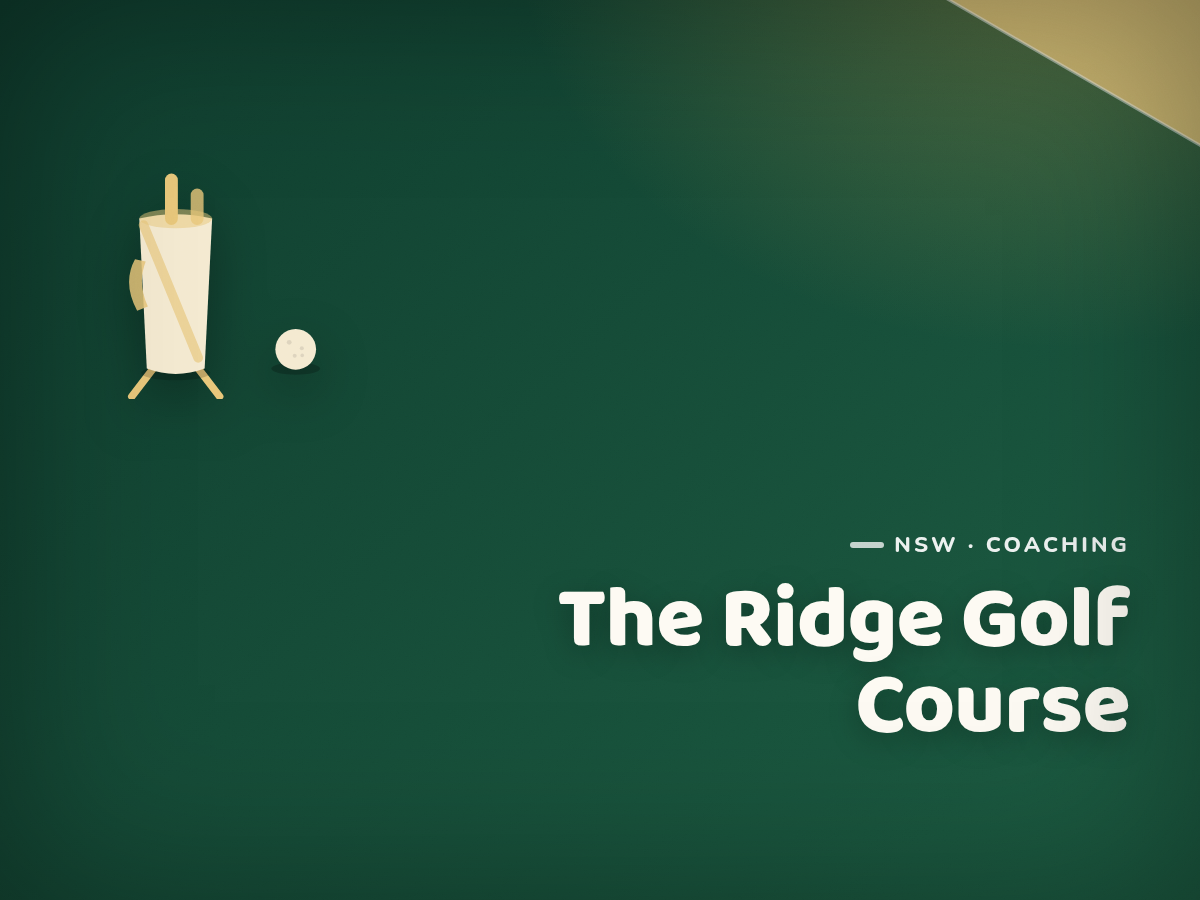The Ridge Golf Course Junior Coaching