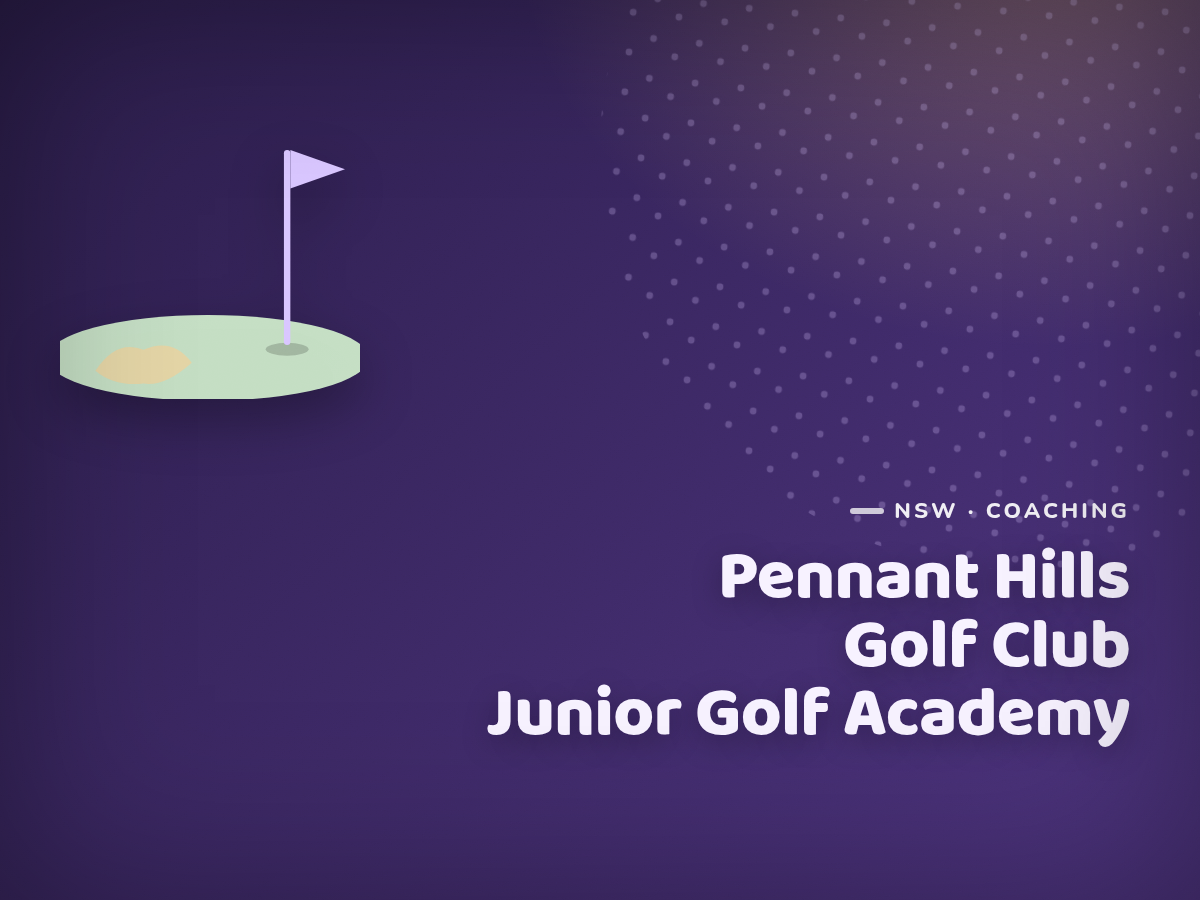 Golf Kids Australia branded tile for Pennant Hills Golf Club Junior Golf Academy - not a photograph