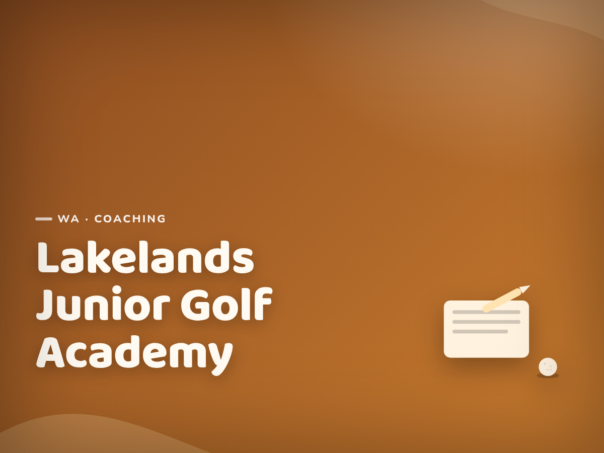 Golf Kids Australia branded tile for Lakelands Junior Golf Academy - not a photograph