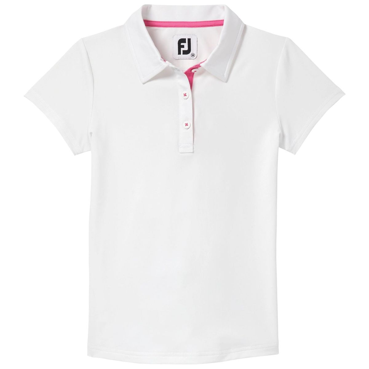 FootJoy Junior Girls Solid Short Sleeve Polo Shirt