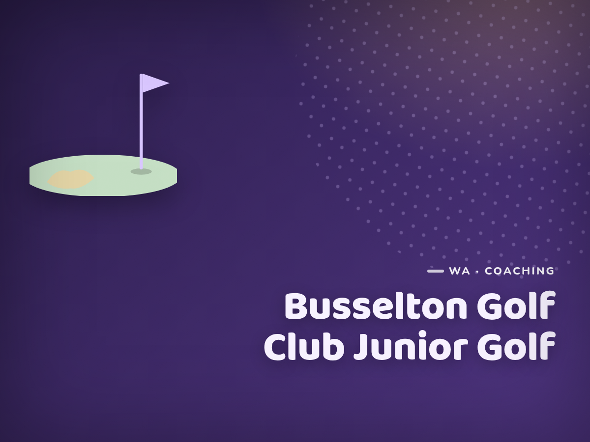 Golf Kids Australia branded tile for Busselton Golf Club Junior Golf - not a photograph