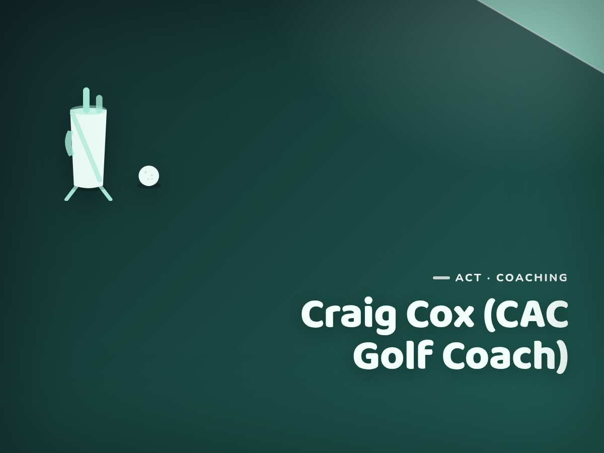 Golf Kids Australia branded tile for Craig Cox (CAC Golf Coach) - not a photograph