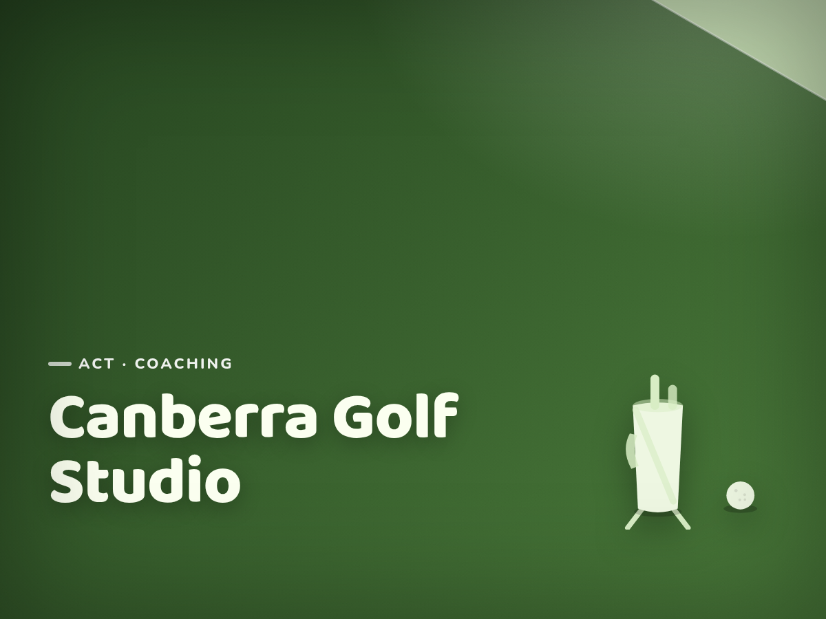 Golf Kids Australia branded tile for Canberra Golf Studio - not a photograph