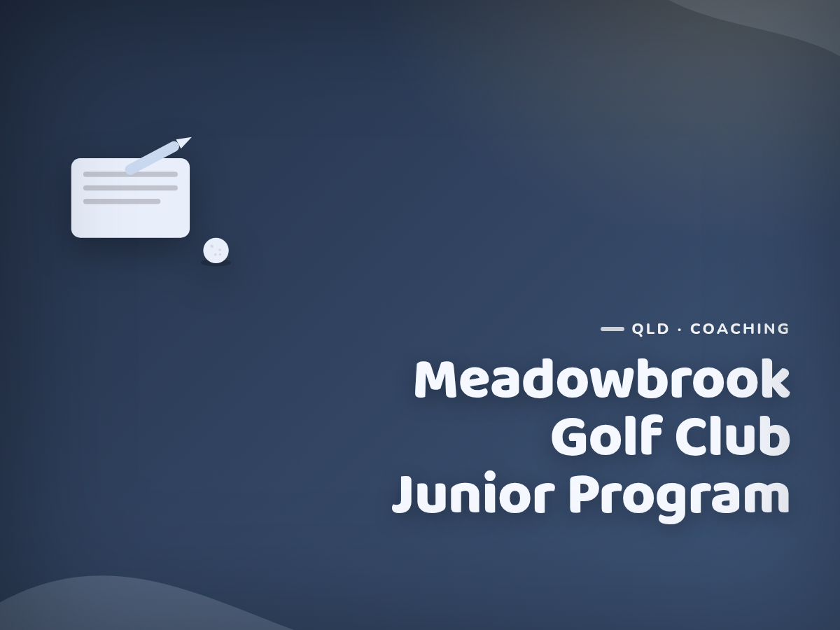 Golf Kids Australia branded tile for Meadowbrook Golf Club Junior Program - not a photograph