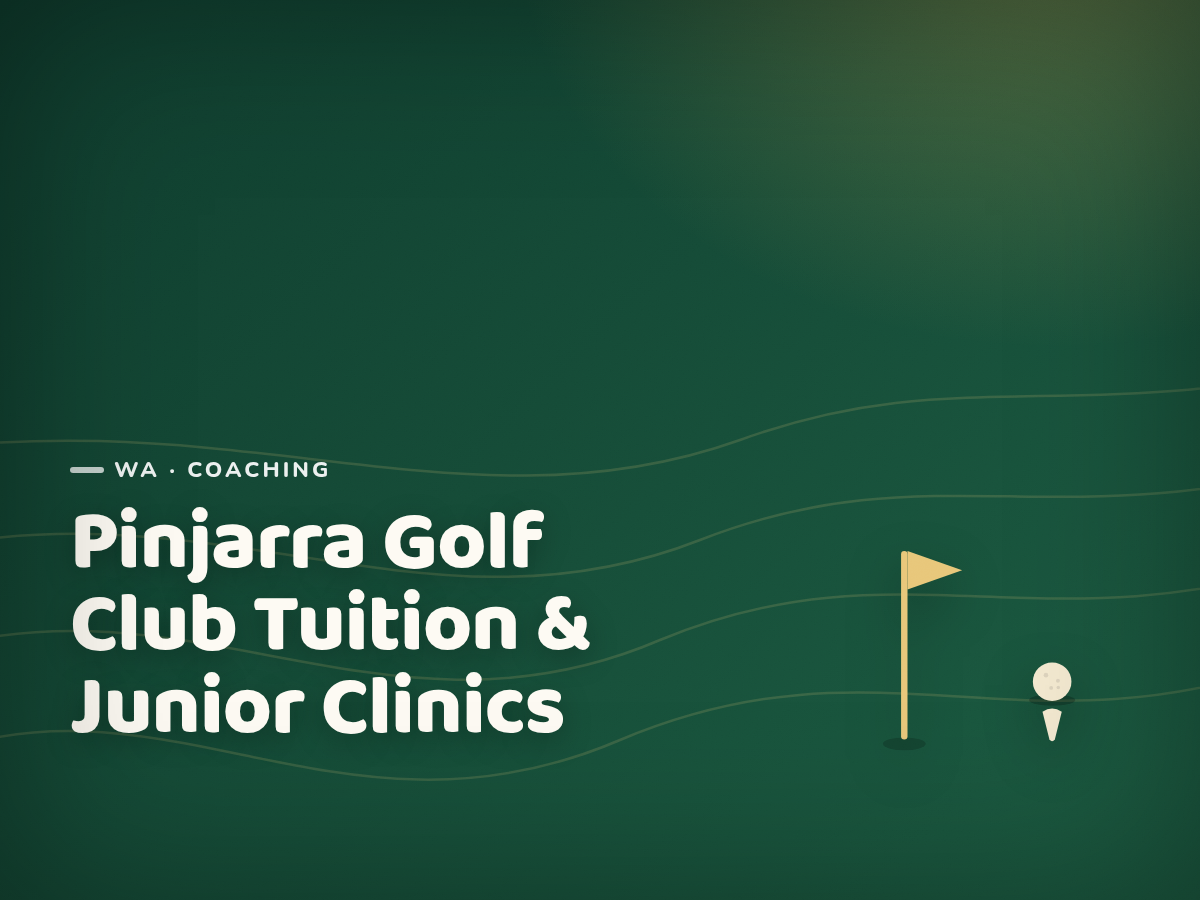 Golf Kids Australia branded tile for Pinjarra Golf Club Tuition & Junior Clinics - not a photograph