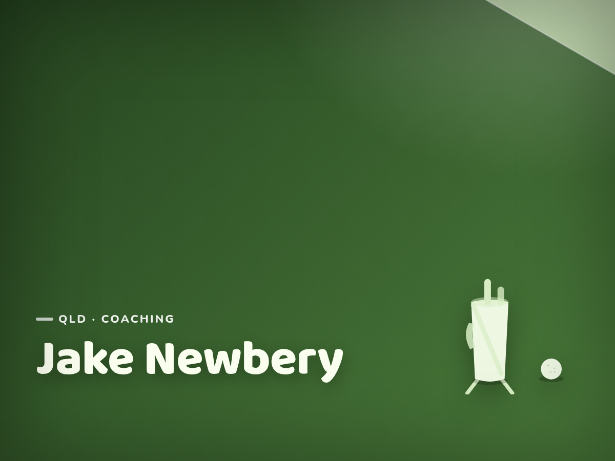 Golf Kids Australia branded tile for Jake Newbery - not a photograph