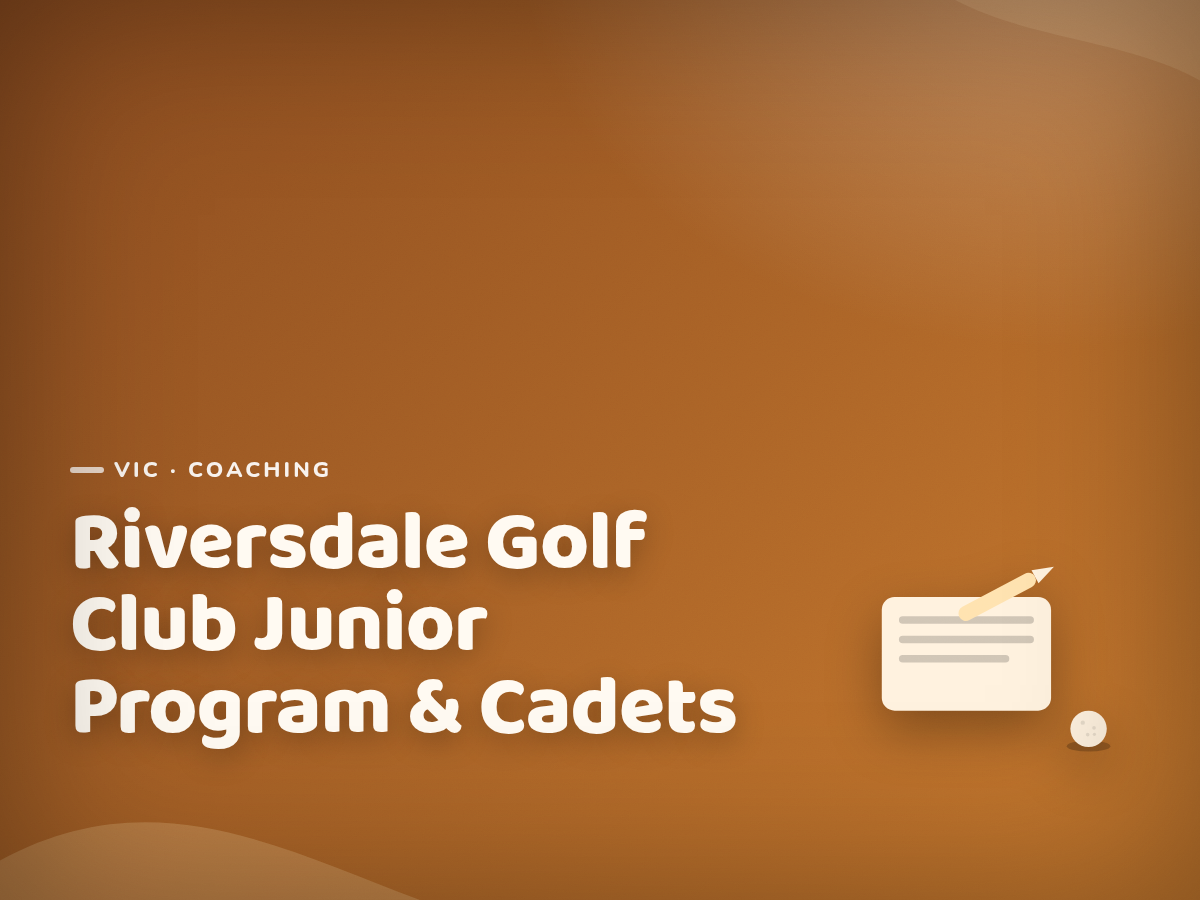 Golf Kids Australia branded tile for Riversdale Golf Club Junior Program & Cadets - not a photograph