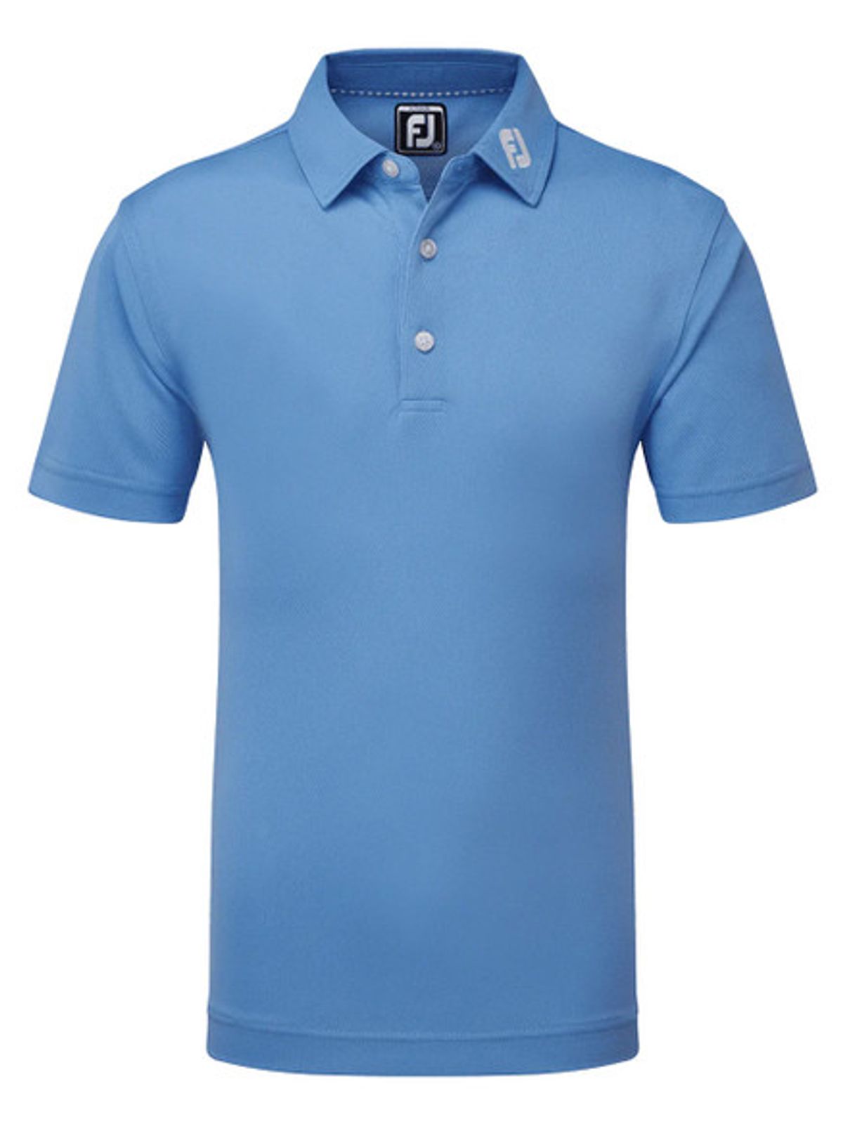 FootJoy Junior Boys Solid Pique Polo - Light Blue