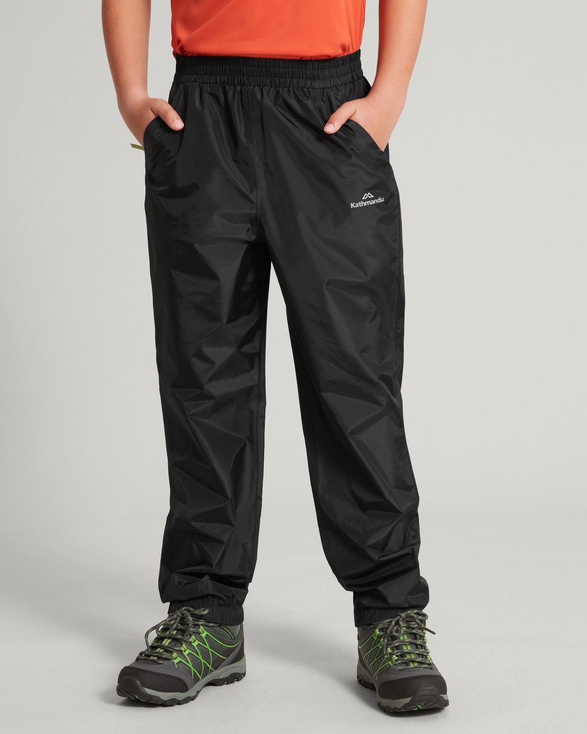 Kathmandu Youth Pocket-it 2-layer Rain Pants - Black