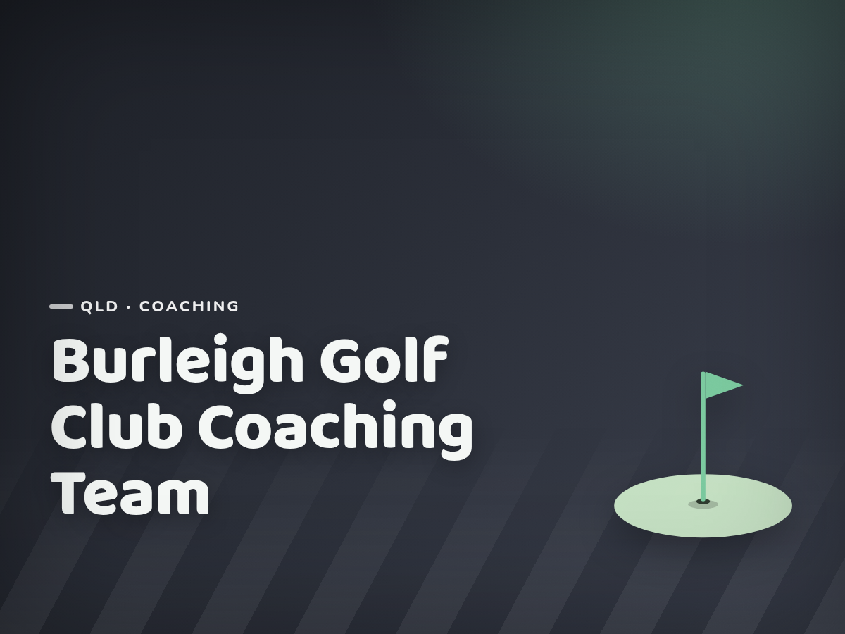 Golf Kids Australia branded tile for Burleigh Golf Club Coaching Team - not a photograph