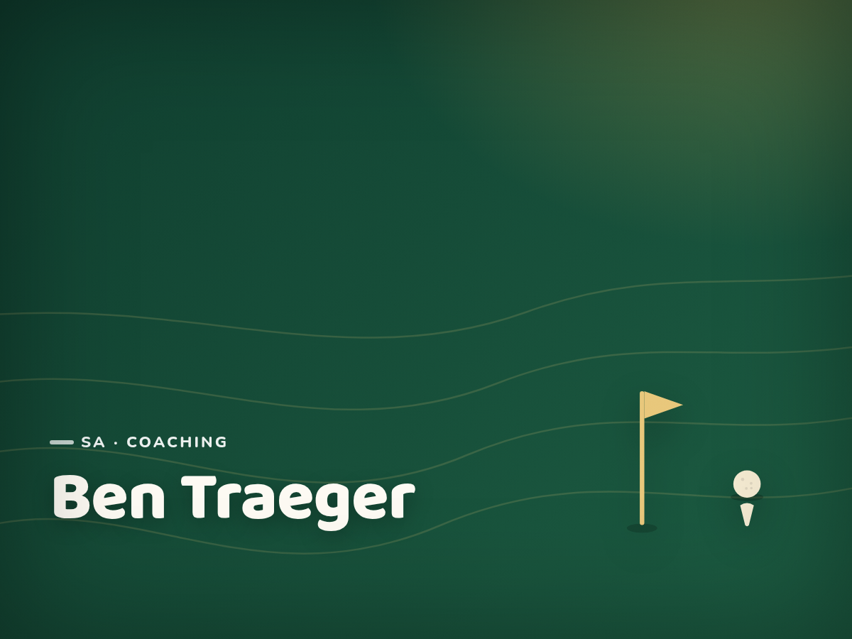 Golf Kids Australia branded tile for Ben Traeger - not a photograph