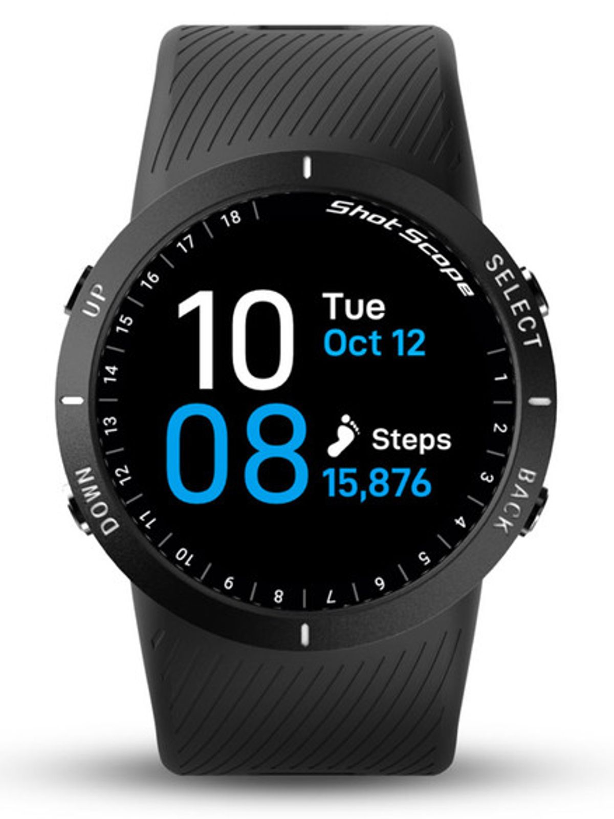 Shot Scope V5 GPS & Shot Tracking Golf Watch - Black