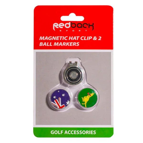 Redback Sport Golf Marker & Hat Clip Set