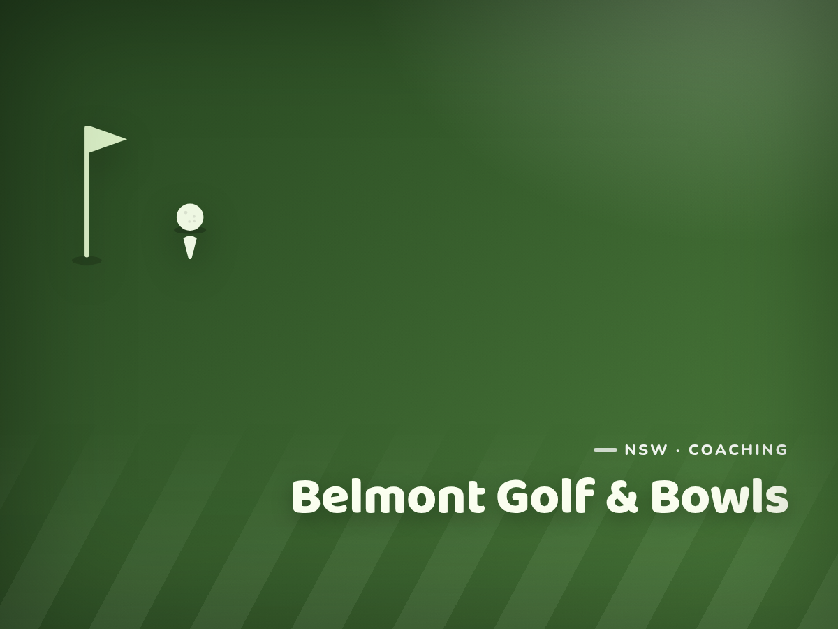 Belmont Golf & Bowls Junior Coaching