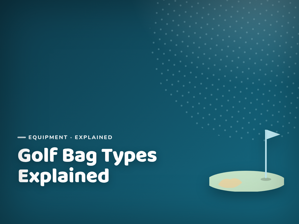 Branded cover illustration for the article "Golf Bag Types Explained: Carry, Stand, Cart and Buggy"