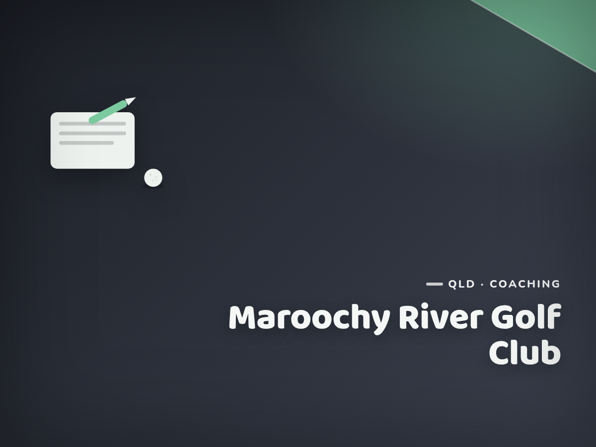 Maroochy River Golf Club Cadet Program