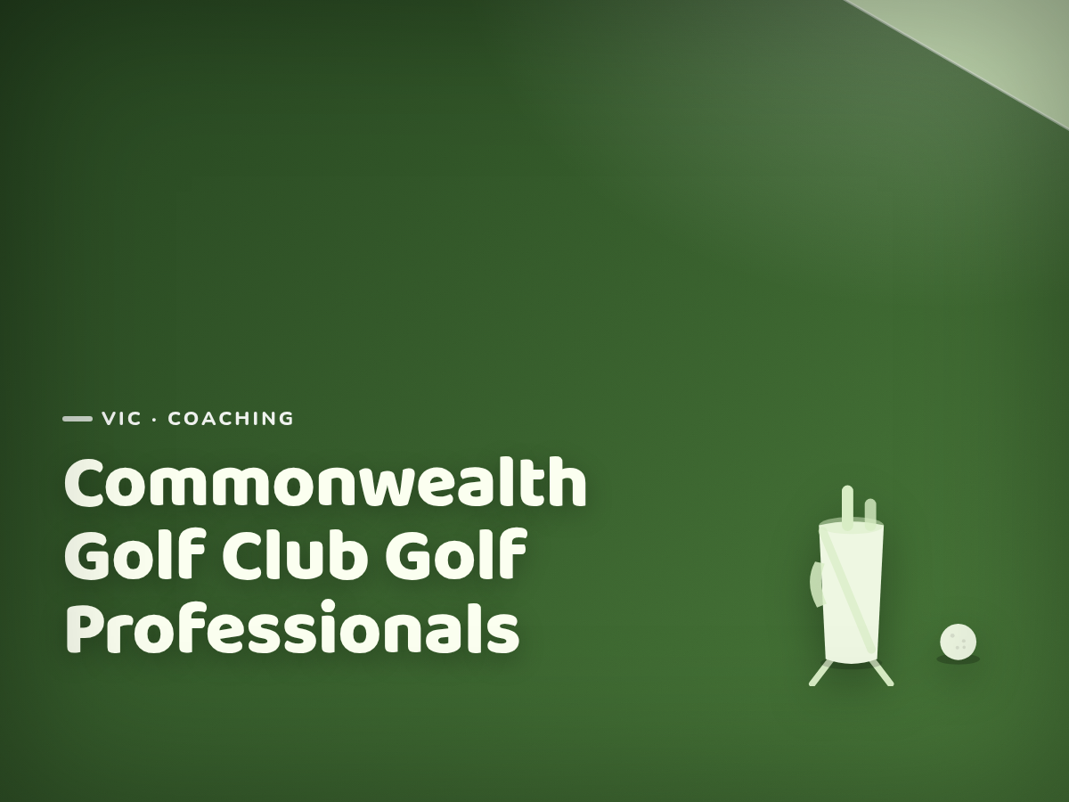 Golf Kids Australia branded tile for Commonwealth Golf Club Golf Professionals - not a photograph