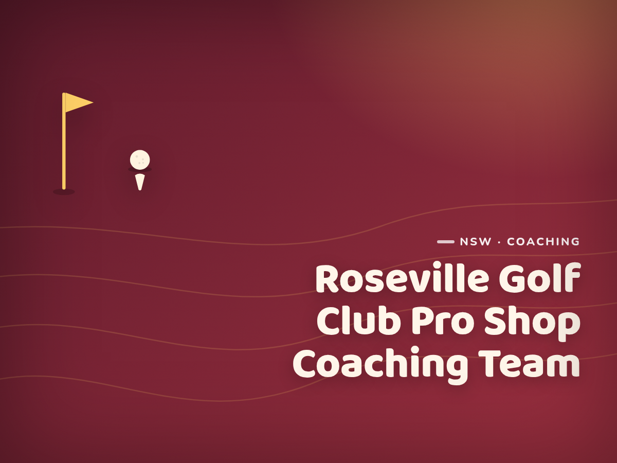 Golf Kids Australia branded tile for Roseville Golf Club Pro Shop Coaching Team - not a photograph