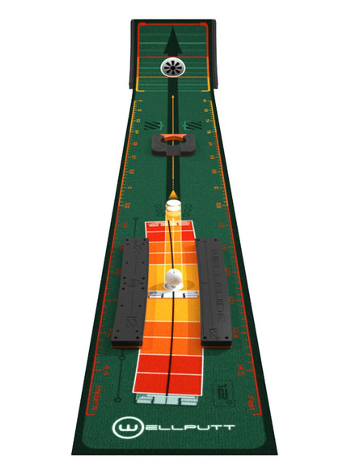 WellPutt Stroke Master Putting Mat - Green